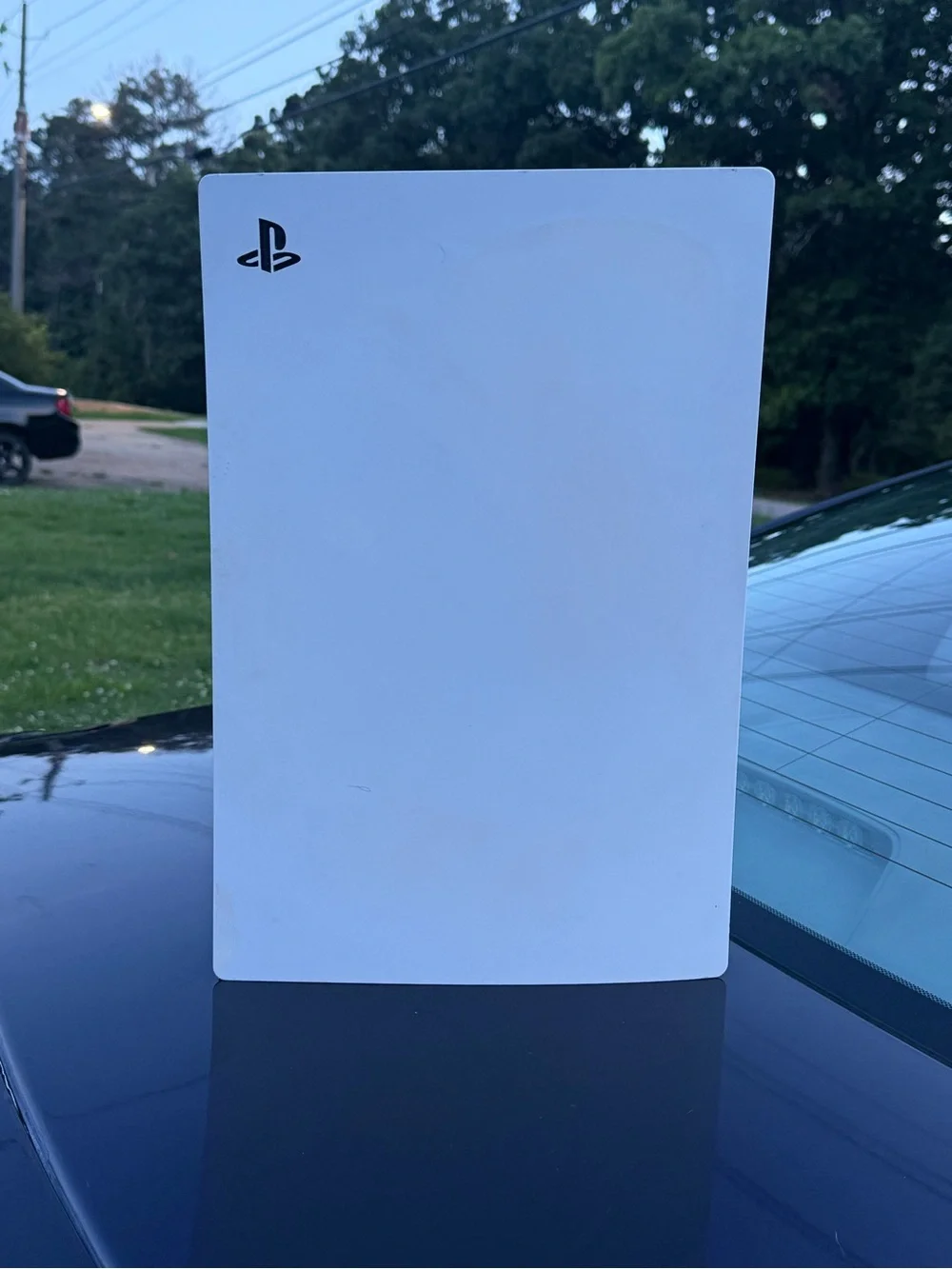 Sony White PlayStation Console Side Panel